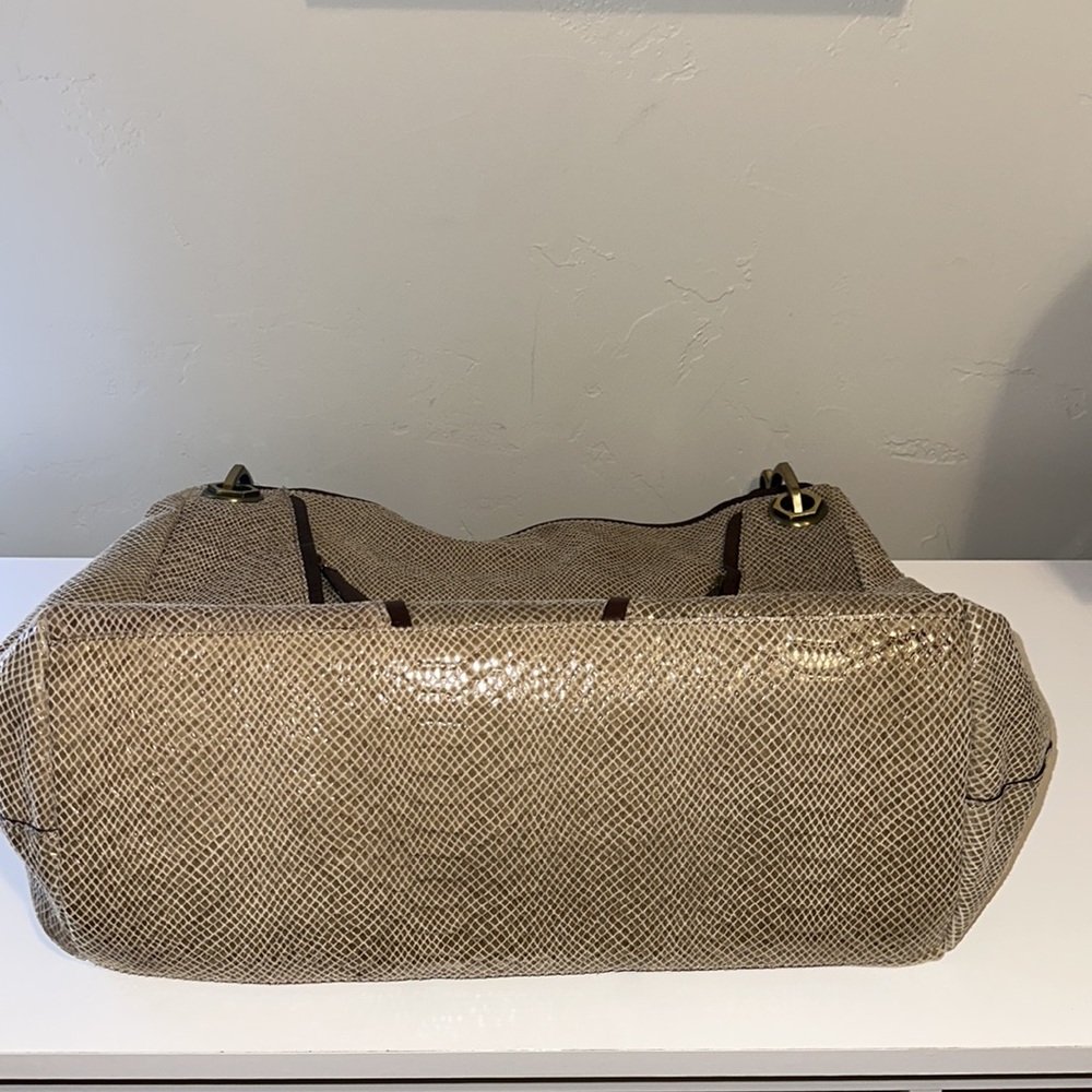 💜Half off 💜OrYANY Bette Embossed Python Leather Bag. Dust bag included NWOT - Picture 10 of 12